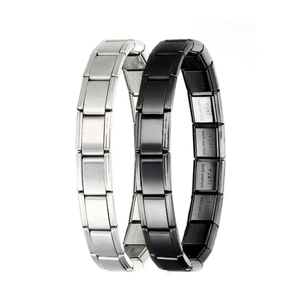 CONCEPT 2024 Hot Sales Me Fashion New Italian Charm Bracelet Stainless Steel One Article 18 Modules 9mm Bracelet  Jewelry BT001