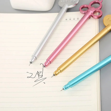 100 Pcs Gel Ink Pens Set Creative Stationery Key Neutral Pen Cute Cartoon Learning Office Supplies Writing Tools