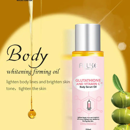 AILKE Brightening Skin Care Set, With Vitamin C, Glutathione, Deep Moisturizing, Smooth Soft Skin, Improve Skin Radiance