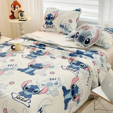 Winnie Bear the Pooh Cartoon Blanket Kawaii Velvet Sheet Home Textile Flannel Soft Warm Throw Bedding Sofa Cover for Girls Gift