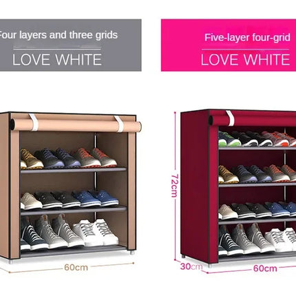 Multi-tier Combination Shoe Rack Home Bedroom Living Room Dustproof Storage Shoe Cabinet Dormitory Simple Shoe Organizer