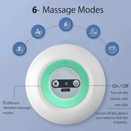 Handheld Muscle Massager Mini Massage Gun with 6 Adjustment Modes for Neck Shoulder and Back Massage to Relax the Body