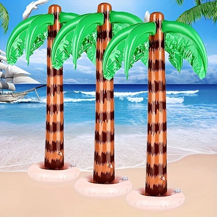 2pcs Inflatable Palm Tree Large Size Coconut Tree Beach Swimming Pool Party Decoration Balloon Tree Prop