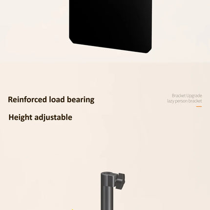 OUTMIX Bed Tablet Stand for 4-12.9 inches Phone Tablet Lazy Arm Bed Desk Tablet Mount Telescopic Support for iPad Mini Free Clip
