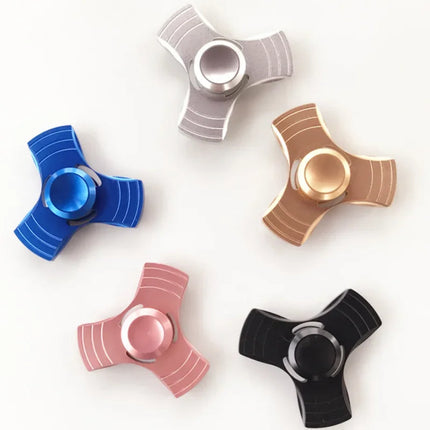 Aluminum Alloy Hand Spinner Trefoil Finger Spinner All Metal Decompression Toys Fidget Spinners Stress Reliever Toys Gifts