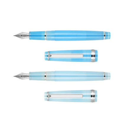 sky blue Jinhao 82 Fresh Color Fountain Pen Silver clip Acrylic Barrel Fine Nib for Writing Calligraphy Office school supplies