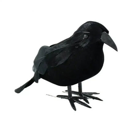 1-12PCS Simulation Halloween Crows Animal Model Halloween Crows and Ravens Decor for Halloween Party Home Decoration Supplies