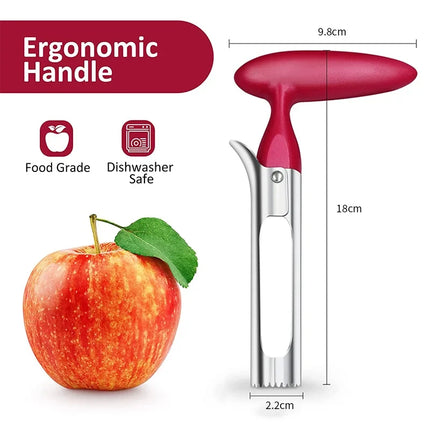 1Pc Premium Apple Corer Stainless Steel Apple Pears Core Remover Tool Fruit Cutter Seeder Slicer Knife Kitchen Vegetable Tools