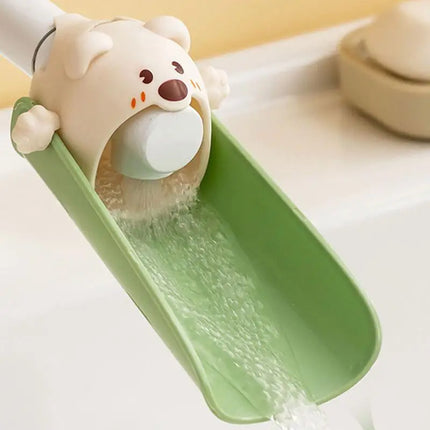 Animal Shaped Silicone Tap Extender Child Hand Washing Water Assistant Faucet Extended for Kitchen Bathroom Kindergarten