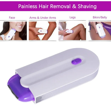 Home Used Painless Skin Touch Tactile Hair Trimmer For Women Face Leg Bikini Hand Body Electric Shaver Hair Removal Epilator