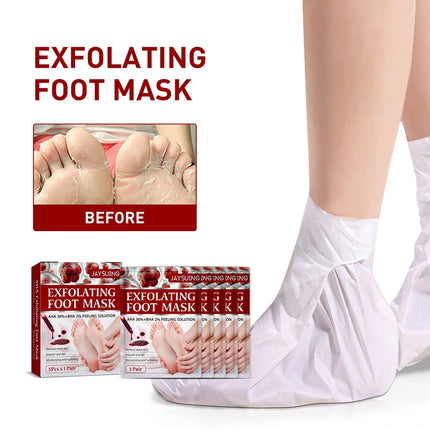 1Pair Exfoliating Foot Mask Pedicure Socks Scrub Feet Mask Remove Dead Skin Heels Foot Exfoliating Moisturizing Mask Foot Care