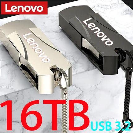 Lenovo Mini USB Flash Drive 16TB Pen Drive 8TB High Speed USB Memory 4TB Flash Disk 2TB 1TB USB Stick For Laptop Notebook Tablet