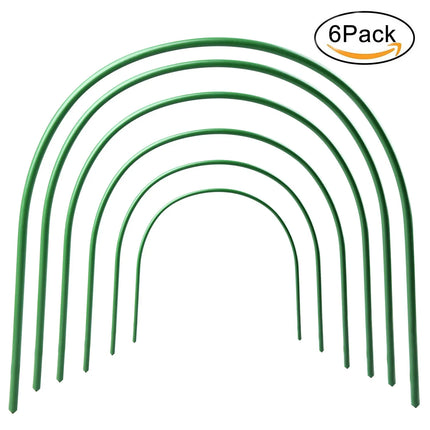 Greenhouse Hoop Plant Support Stakes Vine Climbing Plastic Coated Steel Pipe Arch Rack Vegetables Growth Garden Accessories