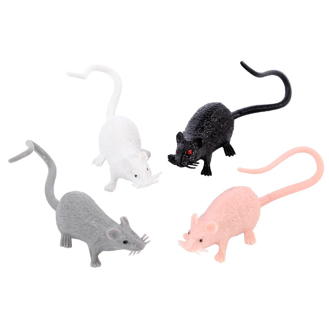 10Pcs Halloween Artificial Mini Mouse Model Scary Props Kids Trick Toy Halloween Party Decor Haunted House Supplies