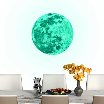 3D Luminous Moon Wall Sticker Glow In The Dark Fluorescent Sticker PVC Home Kids Room Decals Wall Decor Wallpaper 5/20/30/40cm