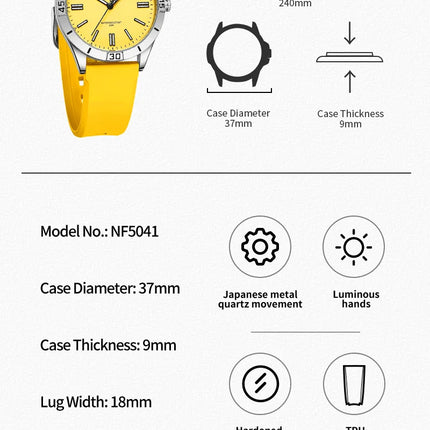 NAVIFORCE Top Brand Lover’s Watches for Men and Women Fashion Wristwatches Waterproof Date Clock Couple Watch Gifts Set for Sale