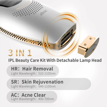 DEESS GP590 PLUS Laser Epilator Hair Removal Permanent 0.9s Painless Cool Ipl Laser Hair Removal Machine Unlimited Flashes