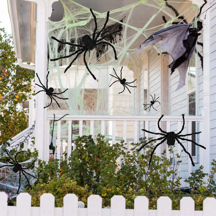 Halloween Spider Web Giant Stretchy Cobweb For Home Bar Haunted House Scary Prop Horror Yard Outdoor Halloween Party Decoration