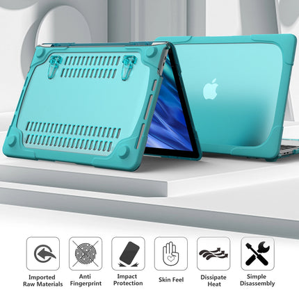 Laptop Case for Apple MacBook Air 13 2018/2020 M1 A1932 A2179 A2337 Micro Clip Design Laptop Cover Hard PC+Soft TPU With Bracket