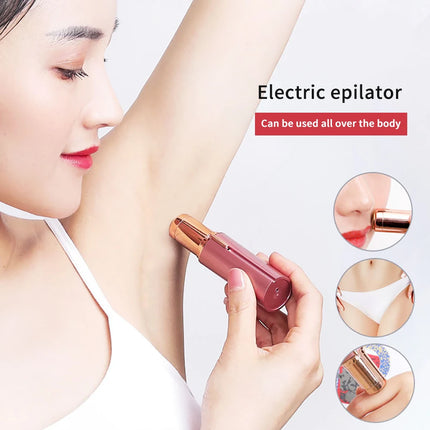 Women's Hair Remover Epilator Face Hair Removal Lipstick Shaver Electric Eyebrow Trimmer Mini Shaver Epilator Hair Removal Tool