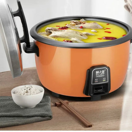 220V Electric Rice Cooker Large Capacity 8-45 Liters 15-20-30-40 People Canteen Hotel Old Commercial Electric Rice Cooker