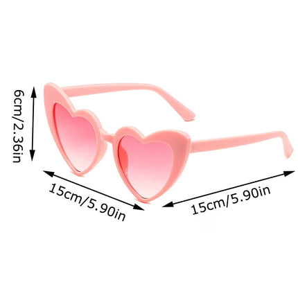 Bachelorette Hen Party LED Glasses Women Fashion Heart Shaped Sunglasses Female Love Pink Sun Glasses Wedding Party Supplies