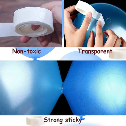 1/10 Roll Double-sided Adhesive Dots Transparent Removable Balloon Adhesive Tape Glue For Diy Craft Wedding Birthday Party Decor