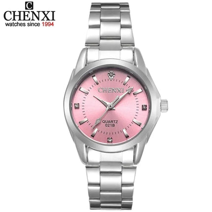 6 Colors CHENXI Brand Watch Luxury Women's Casual Watches Waterproof Watch Women Fashion Dress Rhinestone WristWatch CX021B