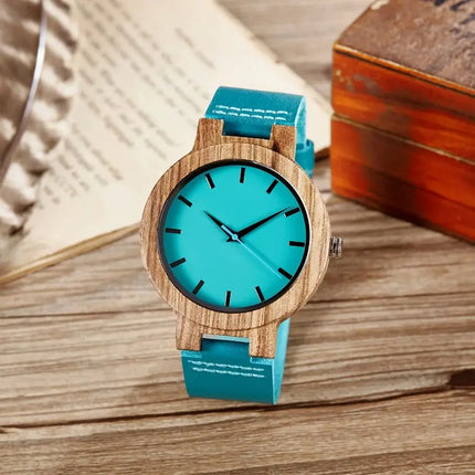 Wood Watch for Men and Women Luxury Quartz Fashion Casual Couple Wristwatches Chronograph Watches