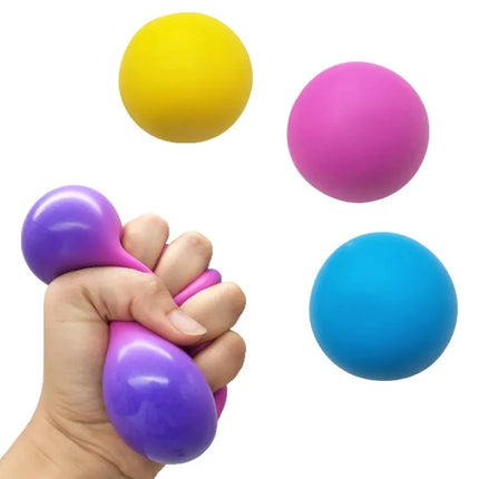 Colorful Vent Ball Safe Squeeze Fidget Toy Adorable Anti-stress Ball TPR Colored Vent Ball Toy Squeezing Toys Relieve Stress