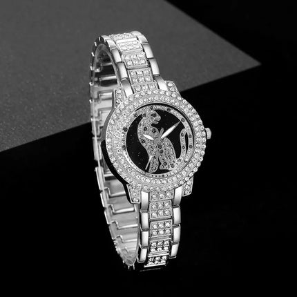 Diamond Women Watches Set Ladies Wrist Watches Luxury Brand Rhinestone Womens Bracelet Watches Female Relogio Feminino