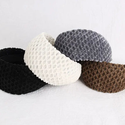 New, wide-brimmed headband, covering white hair, women's face washing, makeup headband, autumn and winter hair accessories.