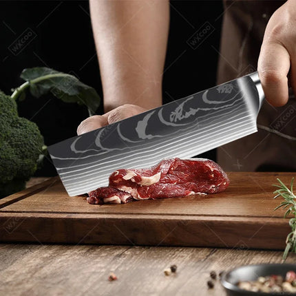 Japanese Kitchen Knives Professional Chef Knife Santoku Cleaver Slicing Utility Bread Meat Fruit Knives Cooking Knife