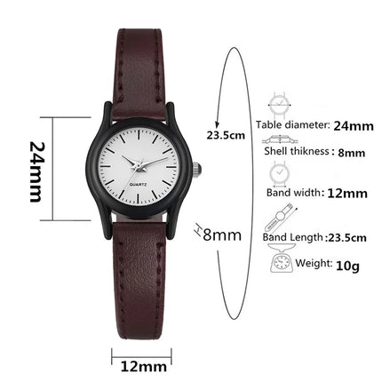 Good Quality Leather Watch Unisex Lovers Fashion Business Design Hand Watch A Suitable Watch For Dating Exquisite Watch 2024