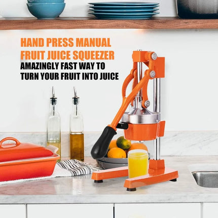 Commercial Heavy Duty Cast Iron Hand Press Manual Orange Citrus Lemon Lime Grapefruit Pomegranate Fruit Juice Squeezer Machine