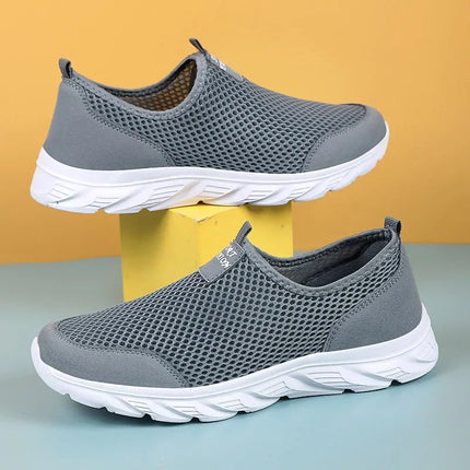 New Mesh Loafers Men Casual Shoes Breathable Slip on Male Casual Sneakers Anti-slip Men's Flats Outdoor Walking Shoes Size 38-46