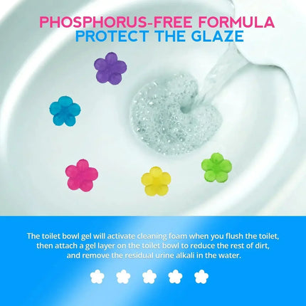 Color Flower Toilet Cleaner Gel Syringe Aromatic Drain Toilet Cleaning Detergent Air Freshener Remove Odor Home Bathroom Supply