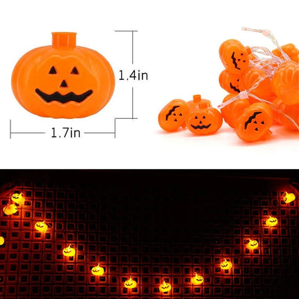 Small Pumpkin String Lights Halloween Carnival Pumpkin Lantern String Bar Decorations Pumpkin Lantern Glowing Small String Light