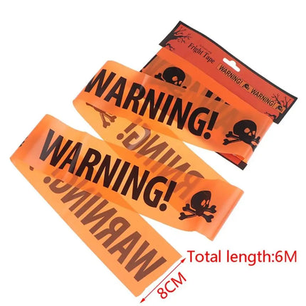 Halloween Warning Tape Signs Halloween Props Danger Warning Line New Isolation Belt Sign Halloween Home Garden Decoration