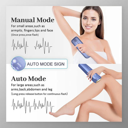 Cooling Laser Hair Removal 3-in-1 Rejuvenation Acne Remove Permanent Bikini Trimmer Painless Hair Remove for Women IPL Epilator