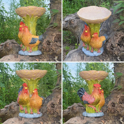 Garden animal resin bird feeder hummingbird bathtub outdoor decorative ornaments sculpture resin crafts.Outdoor decoration