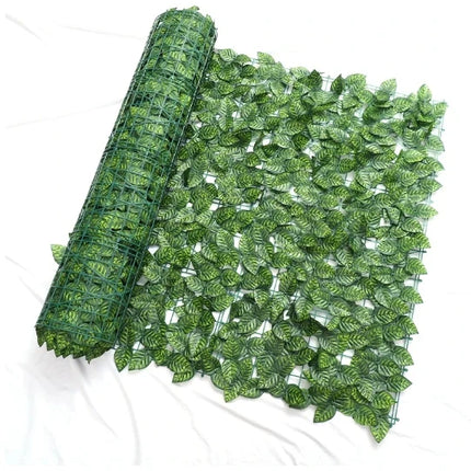 Artificial Leaf Privacy Fence Roll Wall Landscaping Fence Privacy Fence Screen Outdoor Garden Backyard Balcony Green Basket