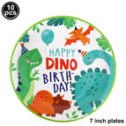 10pcs 7inch plates 1 / as picture