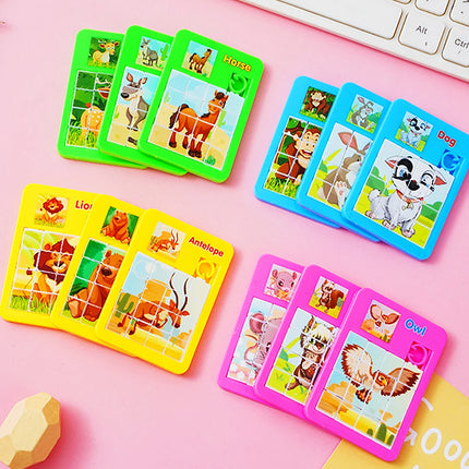 12/30PC Cartoon Jigsaw Animal Puzzles Early Educational Developing Toy for Children Birthday Party Favors Pinata Filler Rewards