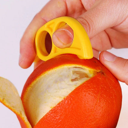 6pcs Creative Orange Peeler Lemon Slicer Fruit Stripper Easy Opener Citrus Knife Kitchen Gadget Gadget (Random Color)