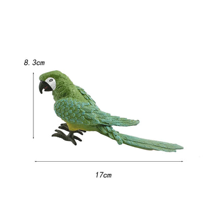 Artificial Parrot Model Bird Ornaments Cute Crafts Fake Parrot Decor Model for Garden Home Backyard Porch Indoor Outdoor