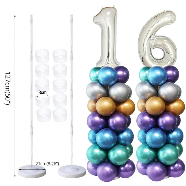 Table Balloon Arch Set Ballon Column Stand for Wedding Birthday Party Decorations Kids Balloons Accessories Christmas Decor ball