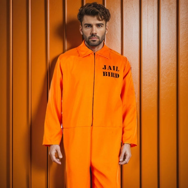 Orange Inmate Frosted Inmate Prison Unisex Uniform Set Top Pants Halloween Cosplay Stage Performance Film Shooting Variety Show