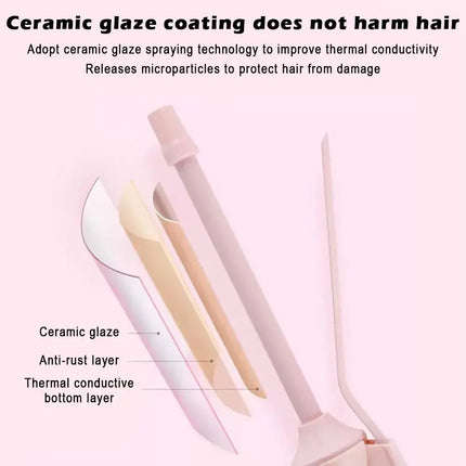 Stylish Wool Curling Iron Anti-Scalding Safe Simple Iron Curling Tool Curls Hair Operation Curler Wool 9MM Hairstyling E7D3