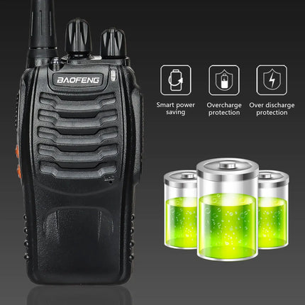 2/4PCS Baofeng BF-888S 12W Walkie Talkie Dual Band Portable Long Range Standby UHF 400-470MHz USB Ham Two Way Radio for Hunting